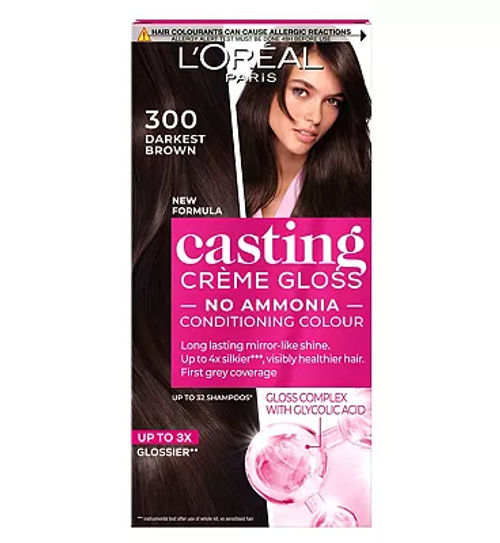 L Oreal Paris Casting Creme Gloss Semi Permanent Hair Dye Brown Hair Dye 500 Medium Brown 6 79 Union Square Aberdeen Shopping Centre Provides a natural looking finish. union square