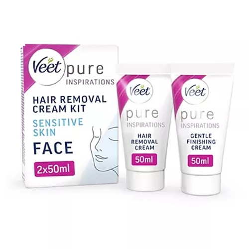 Veet Face Hair Removal Kit, Sensitive Skin, 2x50ml | £ | One New Change