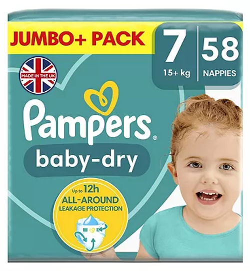 Pampers Baby-dry taille 7 15+Kg