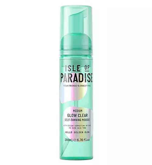 Isle Of Paradise Glow Clear Self Tanning Mousse Medium 200ml