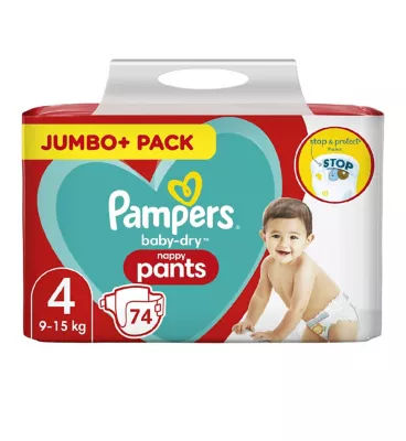 pampers nappy pants size 4 boots
