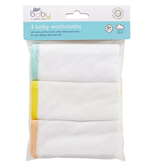 Boots Baby 3 Baby Washcloths