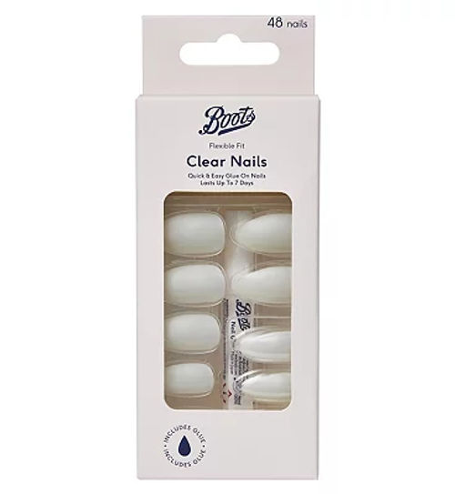 Boots Clear Nails - Almond 48...