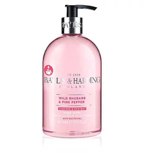 Baylis & Harding Wild Rhubarb & Pink Pepper Anti-Bacterial Hand Wash 500ml