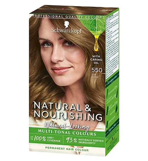 Schwarzkopf Natural & Nourishing Dark Blonde Hair Dye 550 Permanent Vegan |  £ | One New Change