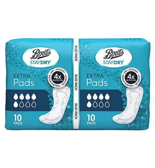 Boots Staydry Normal Pads Duo Pack, £3.59