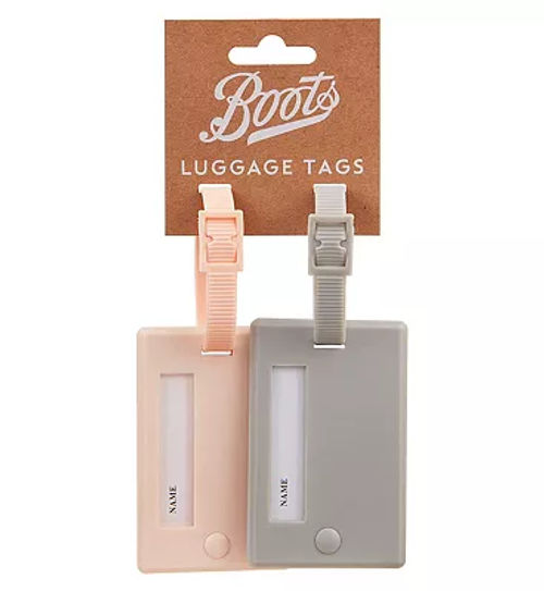 Boots Luggage Tags- Pink &...