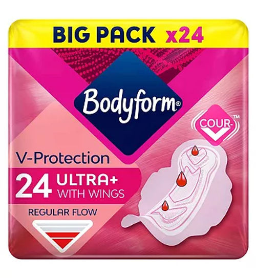 Always Ultra Sanitary Towels Day & Night (Size 3) Wings x18 Pads - Boots