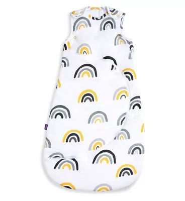 SnuzPouch Sleeping Bag 1.0 Tog Mustard Rainbow 0 6 Months