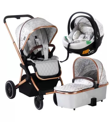 My Babiie Dani Dyer Rose Gold Marble iSize Travel System 599.99