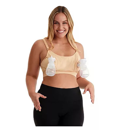 Momcozy Medium Handsfree Wearable Pumping Bra Beige, £24.99