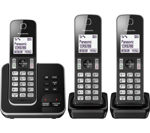 Panasonic Kx Tgd624eb Cordless Phone Quad Handsets Compare Cabot Circus
