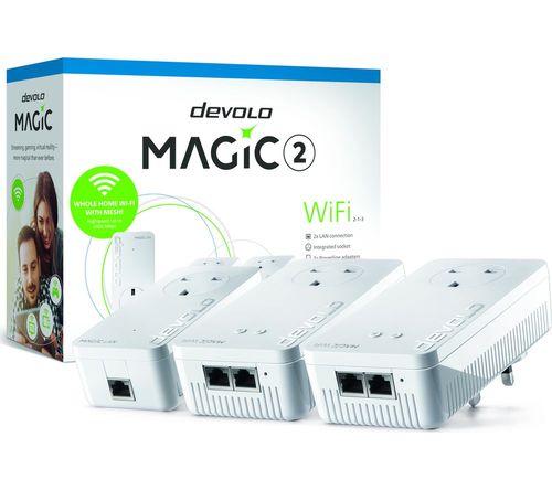 DEVOLO 8393 Magic 2 WiFi Powerline Adapter Kit - Triple Pack, Compare