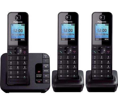 Panasonic Kx Tg81eb Cordless Phone With Answering Machine Triple Handsets Compare Bluewater Panasonic Kx Tg81eb Cordless Phone With Answering Machine Triple Handsets Compare Bluewater
