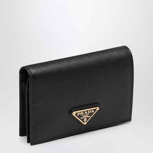 Black Saffiano leather credit...