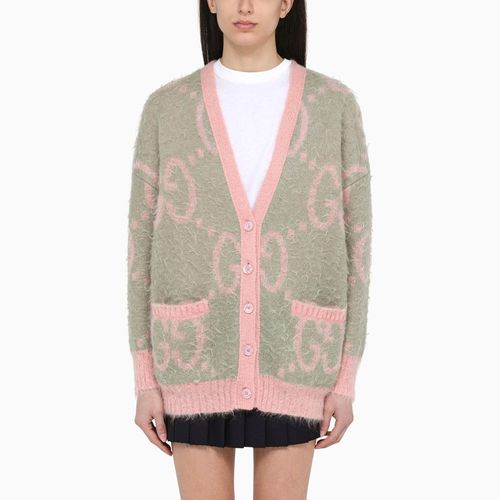 Reversible cardigan with GG...