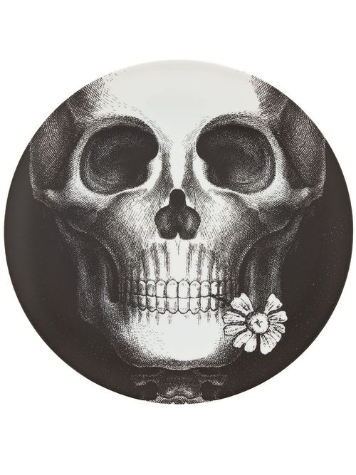 Fornasetti skull plate - Black