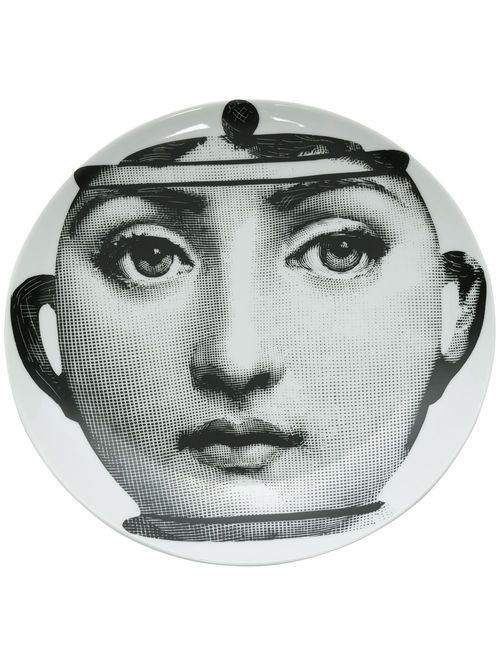 Fornasetti face print plate - White, £162.00