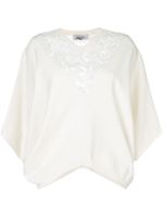 Valentino lace panel top - White