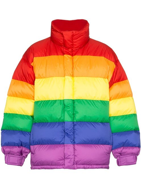 Burberry rainbow feather down...