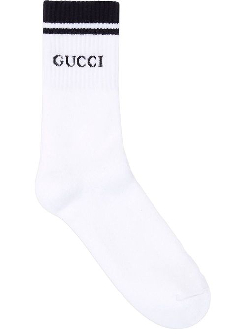 Gucci logo-intarsia calf...