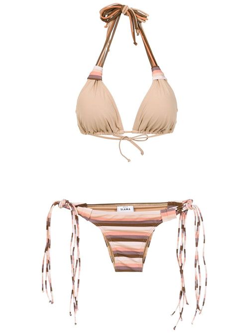 Amir Slama striped bikini set...