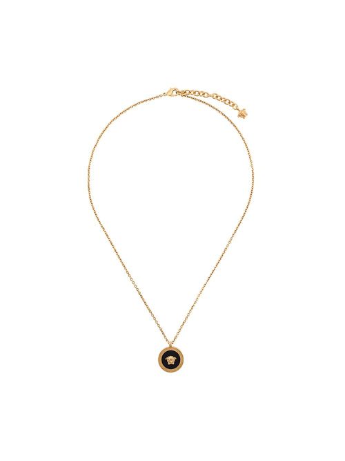 Versace Medusa enamel necklace - Gold