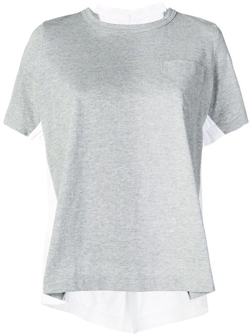 sacai double-sided T-shirt -...