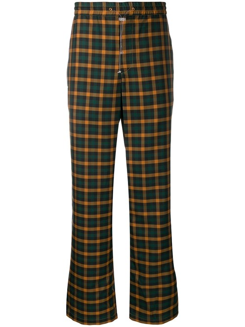 Wwwm checked trousers - Brown