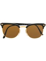 Persol Pre-Owned 1980s round frame sunglasses - Black