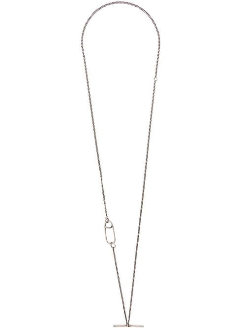 WERKSTATT:MÜNCHEN safety pin pendant necklace - Silver