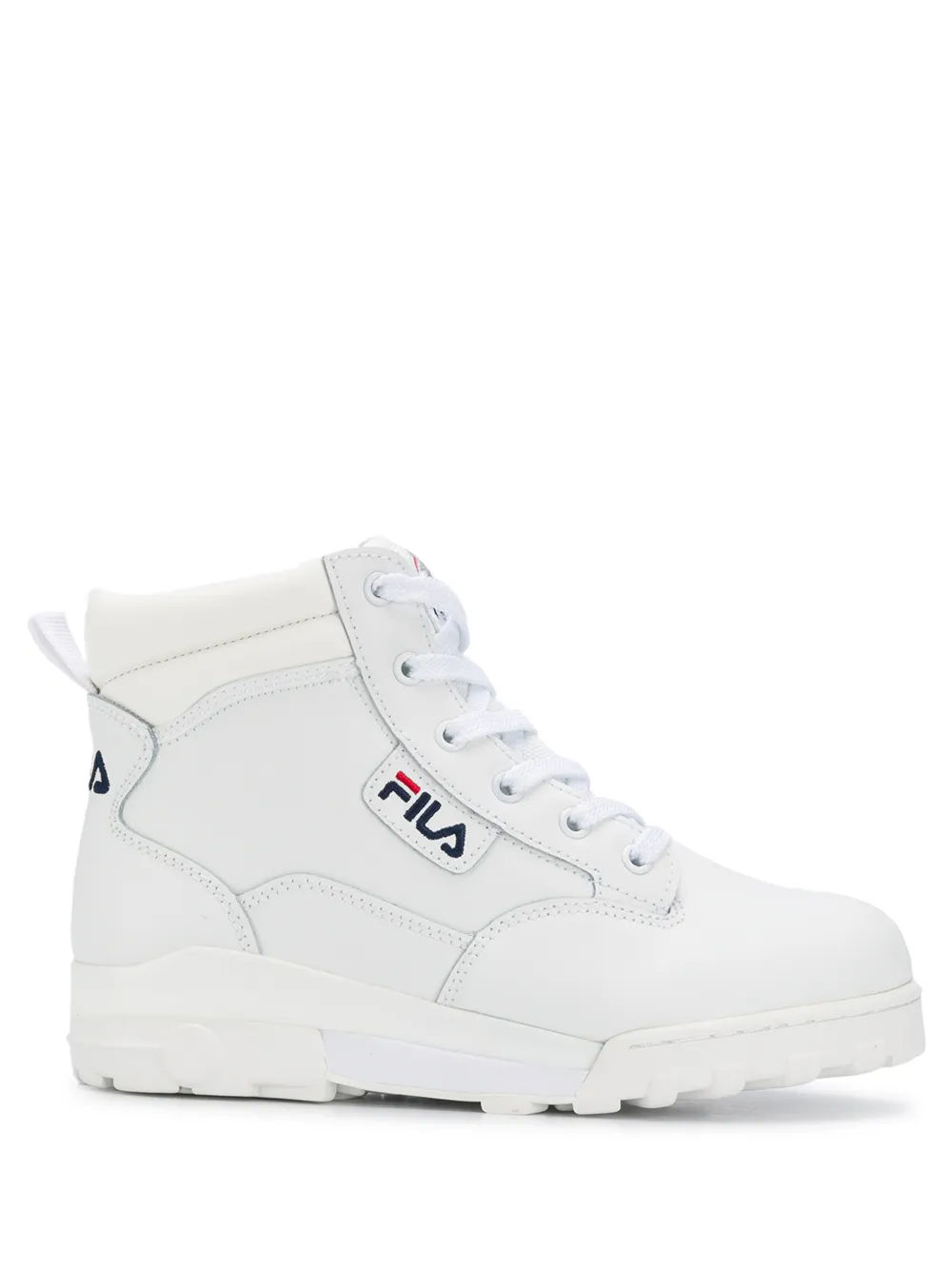 White high sale top fila