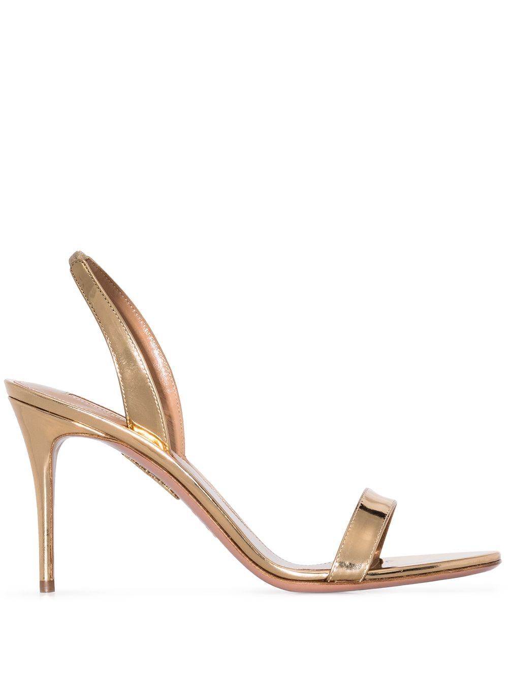 Aquazzura 37 ヌード ゴルド-