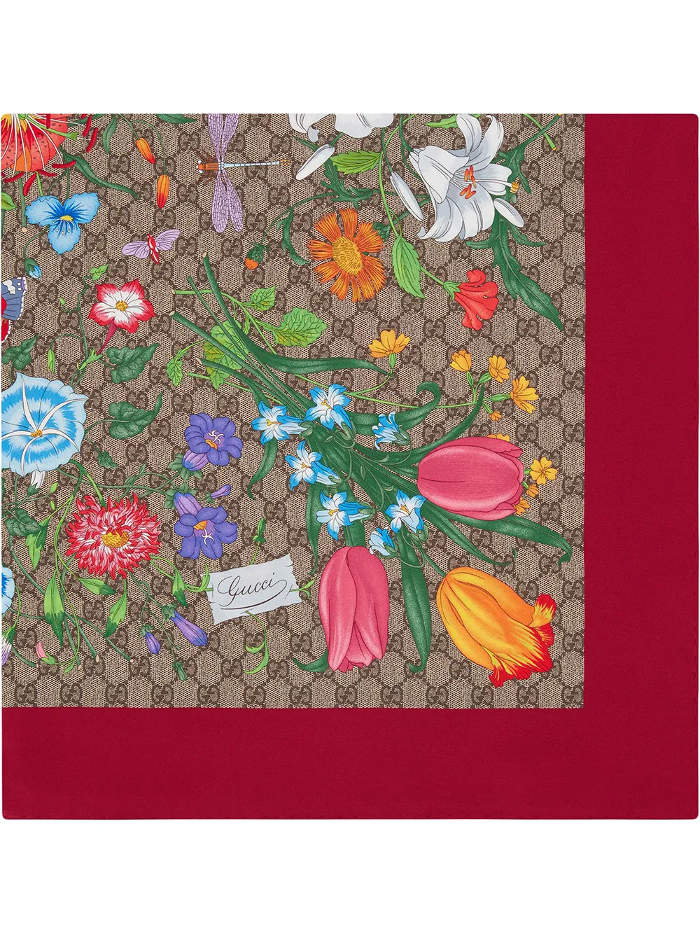 Gucci clearance flora scarf