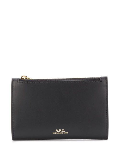 A.P.C. logo-stamp bifold...