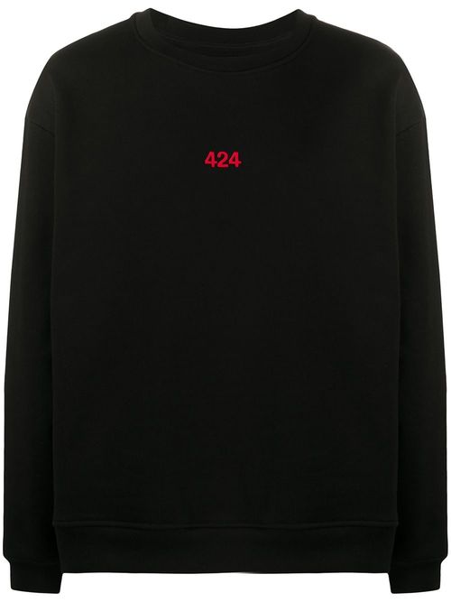 424 logo-print sweatshirt -...