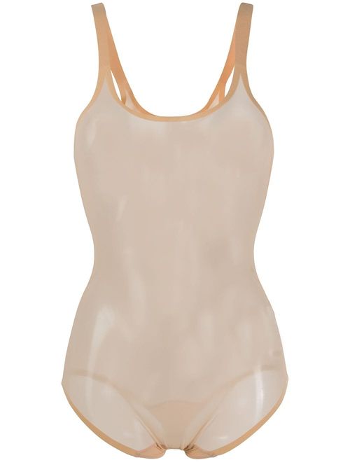 Wolford Tulle Control fitted bodysuit - Neutrals, Compare