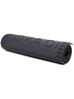 No Ka' Oi embossed logo yoga mat - Black