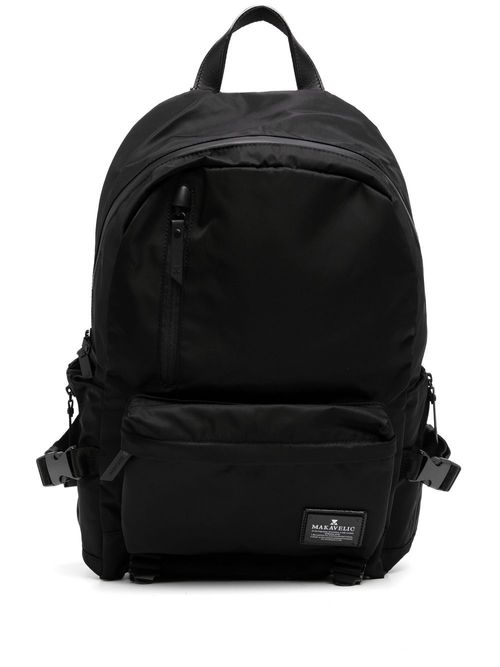 Makavelic logo-patch backpack...