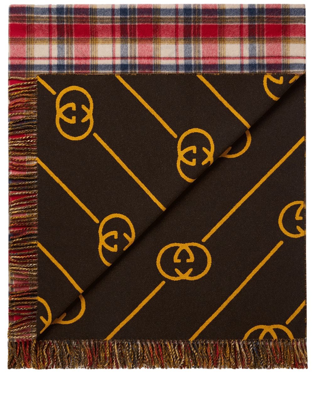 Gucci GG pattern throw blanket - Brown | £935.00 | Port