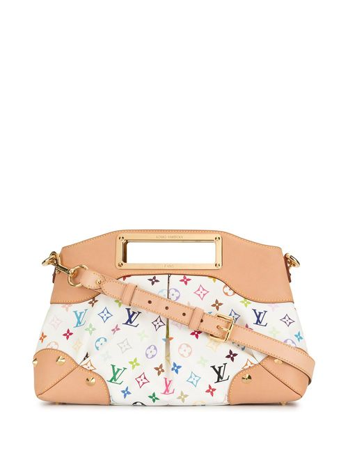 Preloved Louis Vuitton Monogram Multicolore White Judy MM Bag