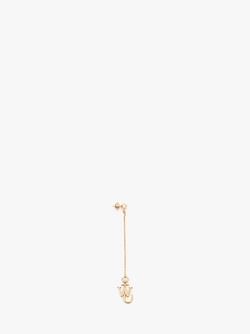 JW Anderson ASYMMETRIC DROP CHAIN ANCHOR EARRINGS