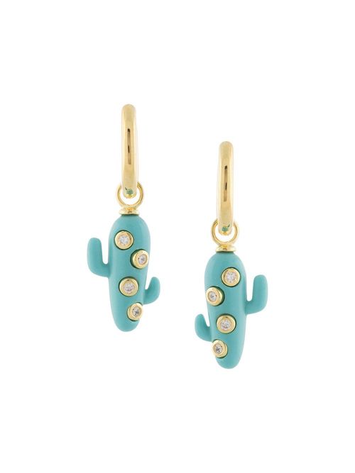 Eshvi cactus-charm earrings -...