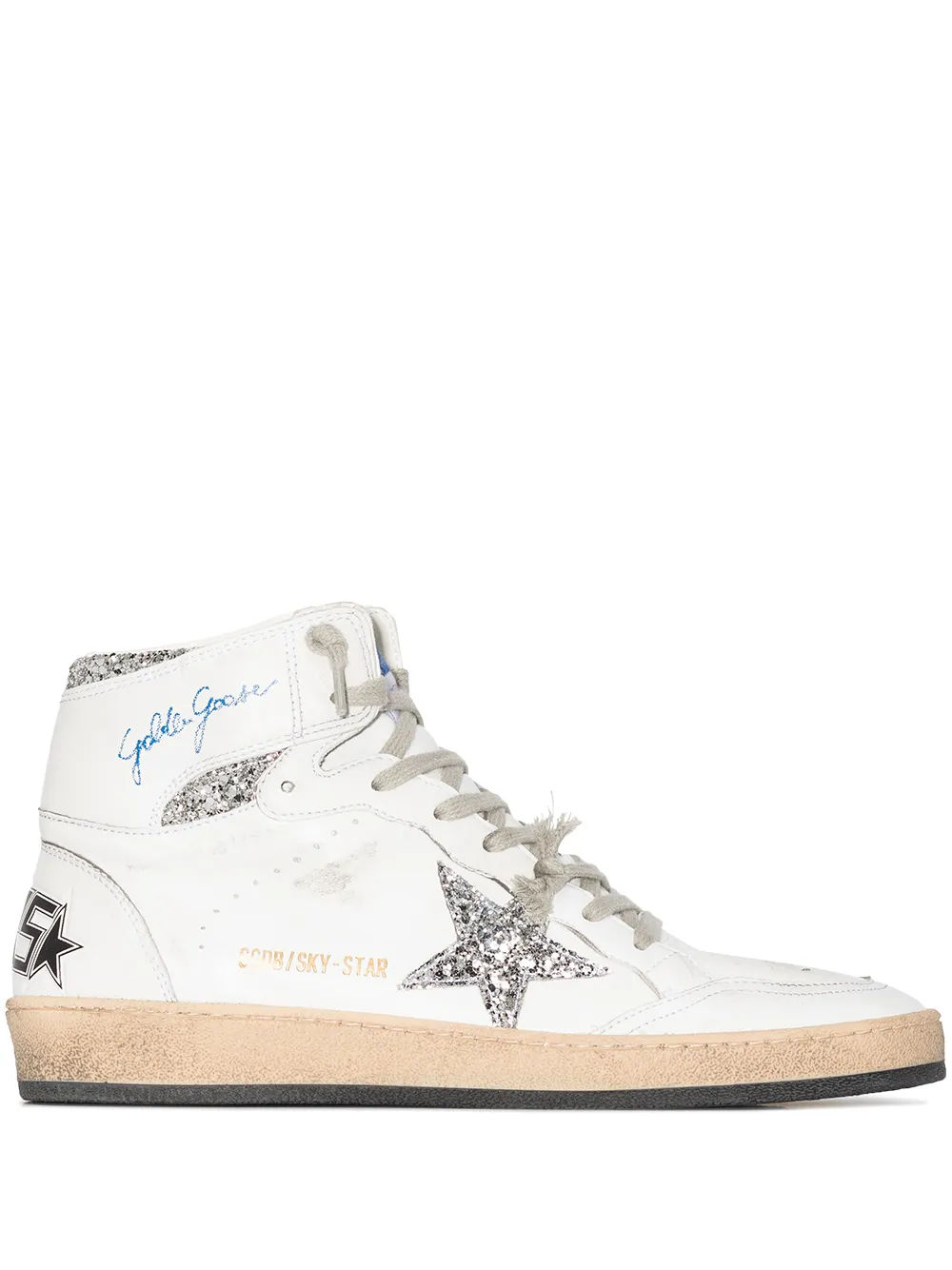 Golden Goose Sky Star high top sneakers White 483.00 Closer