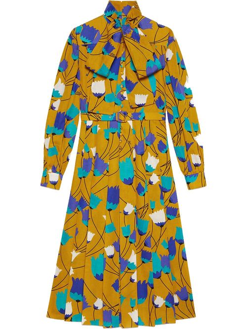 Ba&Sh Nadja abstract-print Dress - Yellow