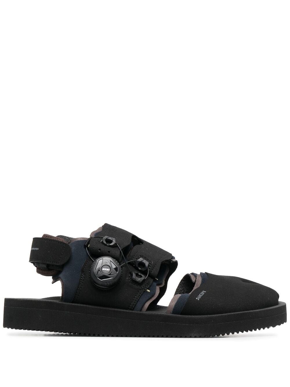 Suicoke touch strap tabi flat sandals Black 270.00 Grazia