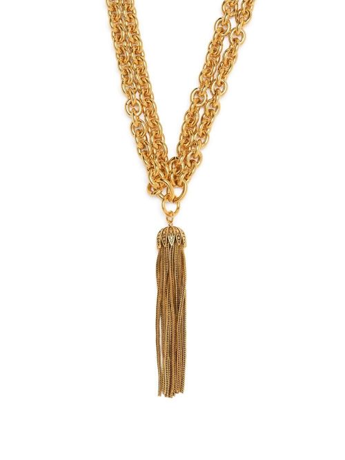 Saint Laurent Whistle Pendant Necklace - Gold