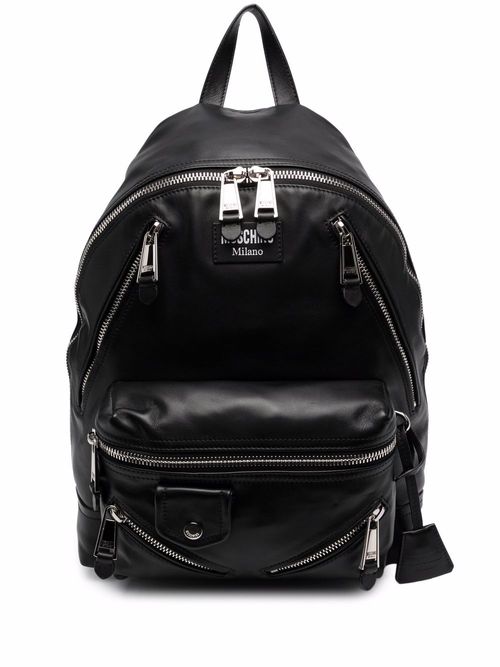 Moschino biker-style backpack...