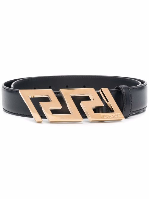 Versace La Greca Leather Belt - Farfetch