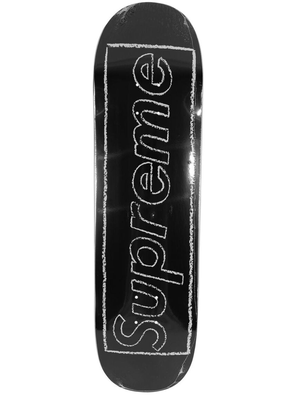 Supreme x Kaws Chalk Logo skateboard - Black | £136.00 | Grazia